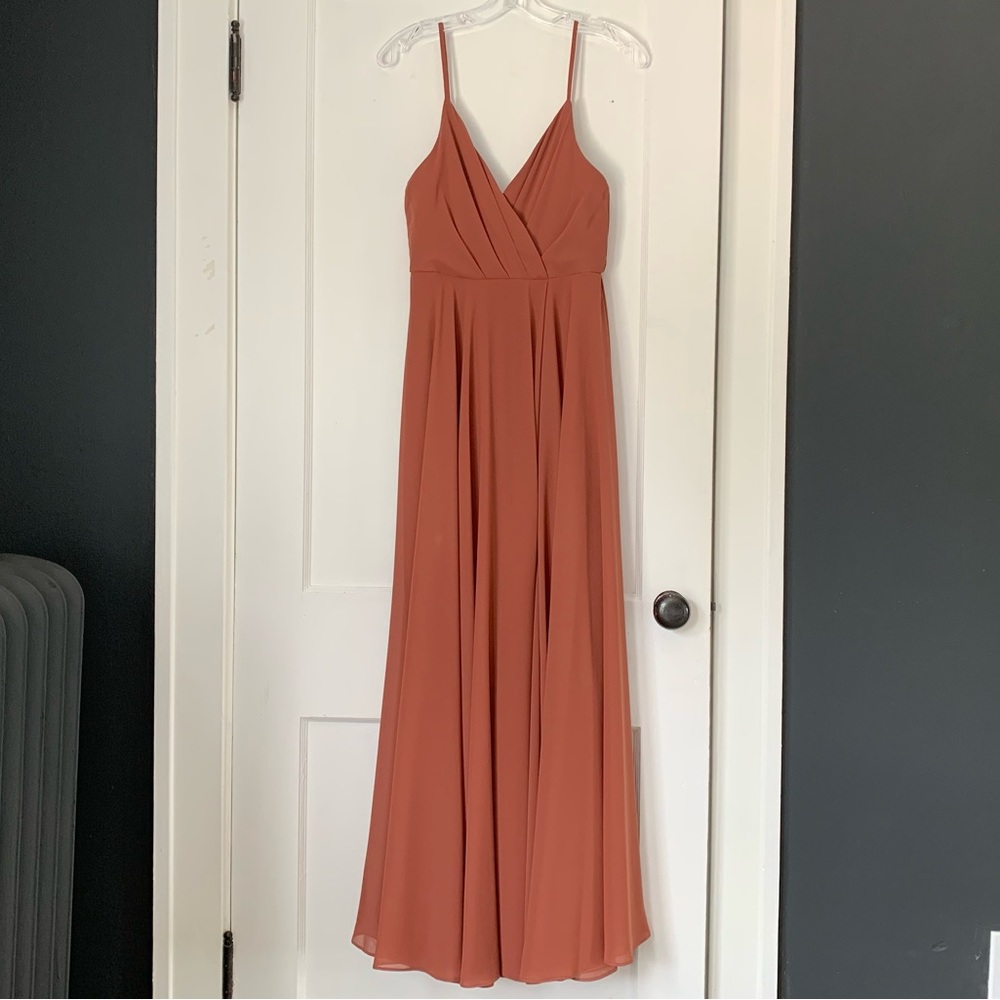 Lulus All About Love Maxi Dress in Rusty Rose